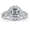 Thumbnail Image 1 of Previously Owned Diamond Ring Setting 3/4 ct tw Round-cut 14K White Gold