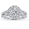 Thumbnail Image 3 of Previously Owned Diamond Ring Setting 3/4 ct tw Round-cut 14K White Gold
