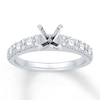 Thumbnail Image 1 of Previously Owned Colorless Diamond Ring Setting 3/4 ct tw Round 14K White Gold
