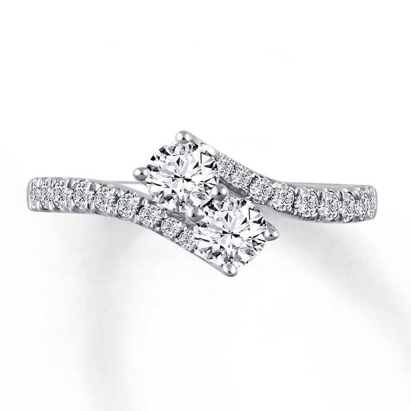 Main Image 1 of Previously Owned Ever Us SI2 Quality Two-Stone Diamond Ring 1 ct tw 14K Gold