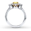 Thumbnail Image 2 of Previously Owned Yellow Diamond Engagement Ring 1-3/8 cttw 18K White Gold