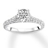 Thumbnail Image 4 of Previously Owned Diamond Ring Setting 5/8 carat tw Round 14K White Gold