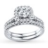 Thumbnail Image 1 of Previously Owned Diamond Bridal Set 1 ct tw Round-cut 14K White Gold