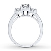 Thumbnail Image 1 of Previously Owned Diamond 3-Stone Ring 1/2 ct tw Round-cut 14K White Gold