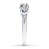 Thumbnail Image 3 of Previously Owned Diamond 3-Stone Ring 1/2 ct tw Round-cut 14K White Gold
