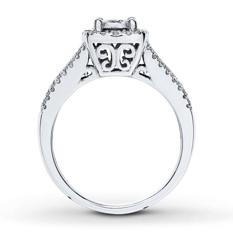 Main Image 2 of Previously Owned Diamond Engagement Ring 1 ct tw Round-cut 14K White Gold