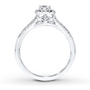 Thumbnail Image 2 of Previously Owned Diamond Bridal Set 1/2 ct tw Round-cut 14K White Gold