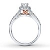 Thumbnail Image 2 of Previously Owned Diamond Ring 1-1/5 ct tw Princess-cut 14K Two-Tone Gold