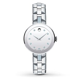 Previously Owned Movado Sapphire Women's Watch 0607193