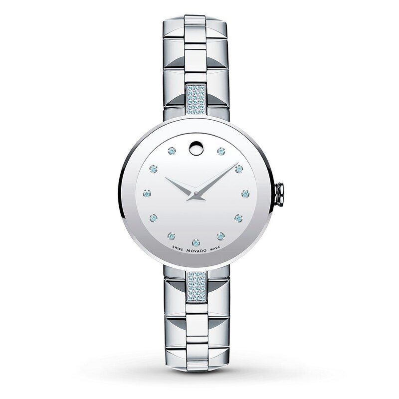Main Image 1 of Previously Owned Movado Sapphire Women's Watch 0607193