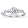 Thumbnail Image 3 of Previously Owned Diamond Ring Setting 3/8 ct tw Round-cut 14K White Gold