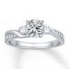 Thumbnail Image 3 of Previously Owned Colorless Diamond Ring Setting 3/8 ct tw Round 14K White Gold