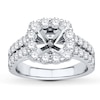 Thumbnail Image 1 of Previously Owned Colorless Diamond Ring Setting 1-1/2 ct tw Round 14K White Gold
