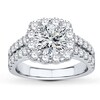 Thumbnail Image 3 of Previously Owned Colorless Diamond Ring Setting 1-1/2 ct tw Round 14K White Gold