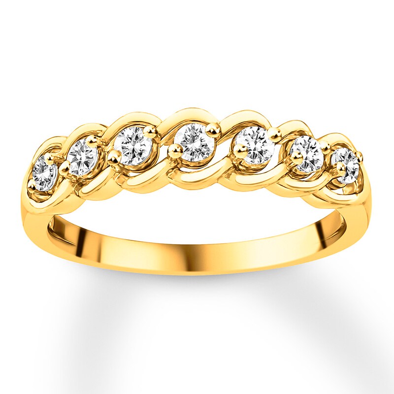 Main Image 1 of Previously Owned Diamond Anniversary Band 1/3 ct tw Round-cut 10K Yellow Gold