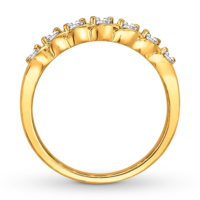 Main Image 2 of Previously Owned Diamond Anniversary Band 1/3 ct tw Round-cut 10K Yellow Gold