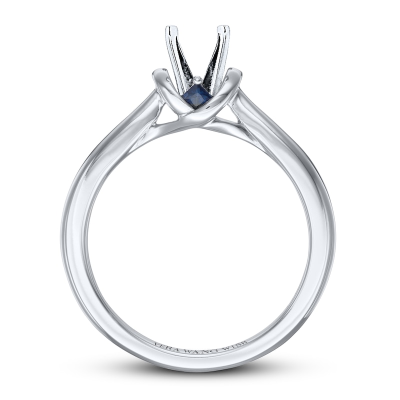 Main Image 2 of Previously Owned Vera Wang WISH Ring Setting Natural Sapphires 14K White Gold