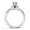 Thumbnail Image 4 of Previously Owned Vera Wang WISH Ring Setting Natural Sapphires 14K White Gold