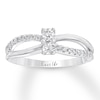 Thumbnail Image 1 of Previously Owned Ever Us Diamond Ring 1/3 ct tw 10K White Gold