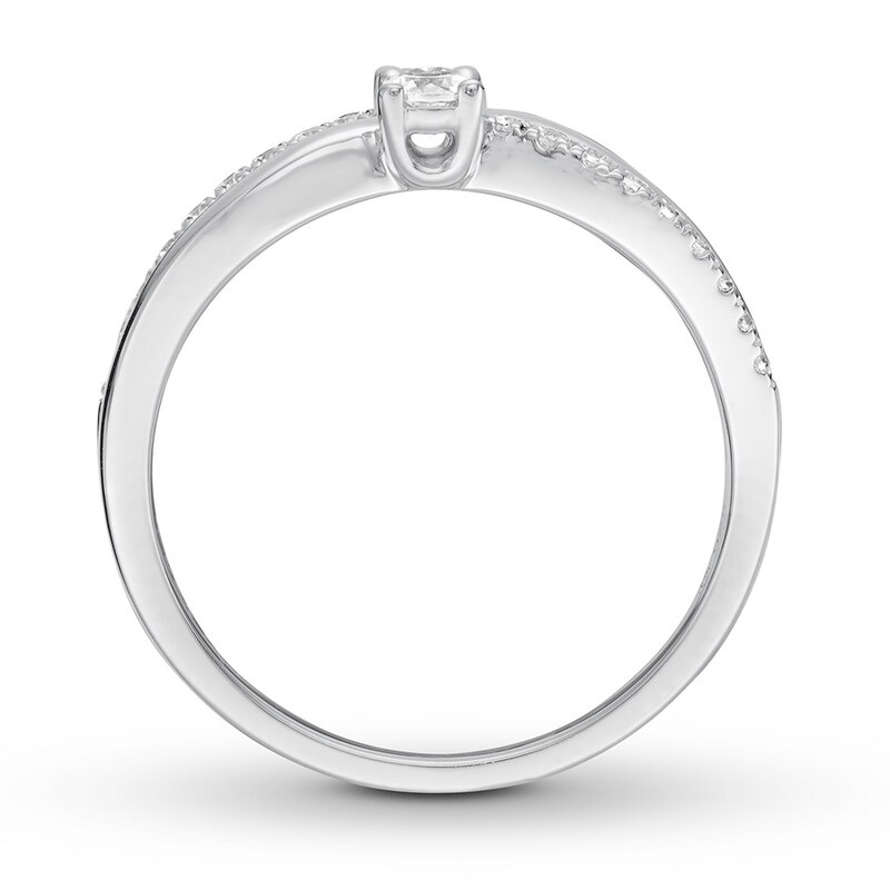 Main Image 2 of Previously Owned Ever Us Diamond Ring 1/3 ct tw 10K White Gold
