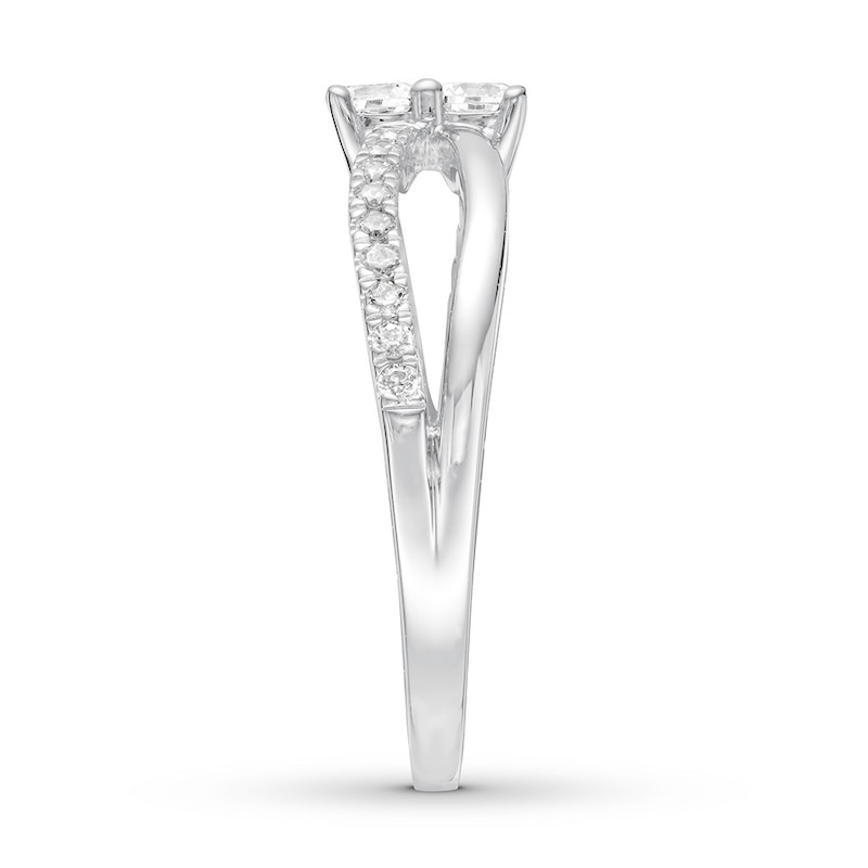Main Image 3 of Previously Owned Ever Us Diamond Ring 1/3 ct tw 10K White Gold