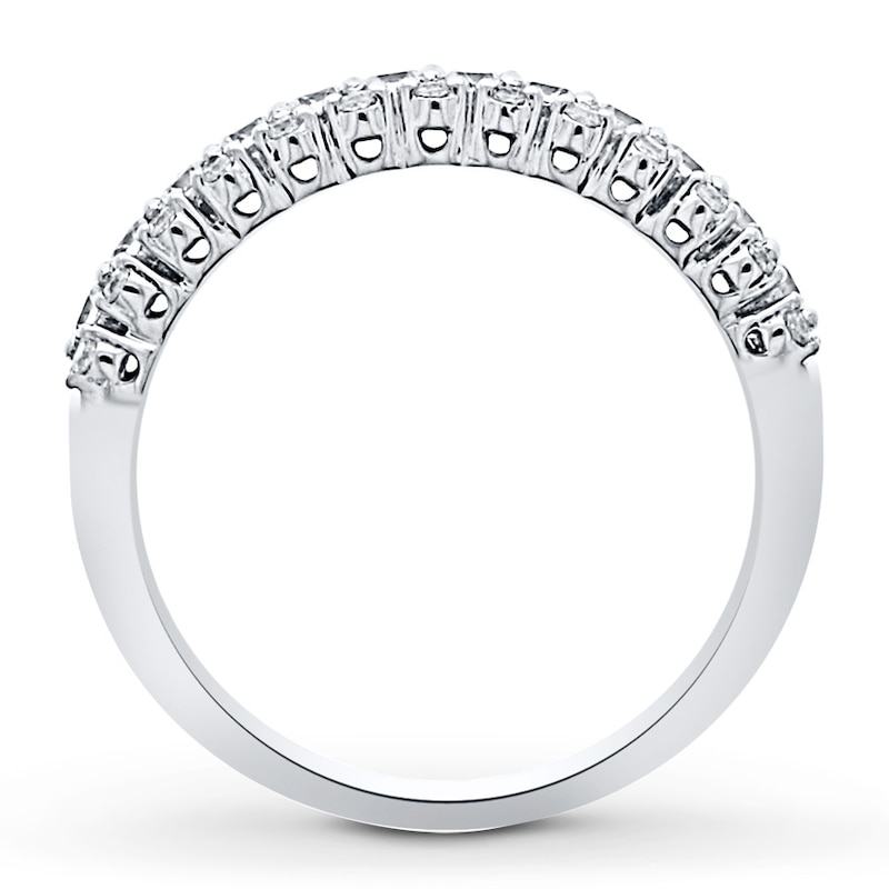 Main Image 2 of Previously Owned Diamond Anniversary Band 1/2 ct tw Round-cut 14K White Gold