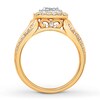 Thumbnail Image 2 of Previously Owned Diamond Ring 1 ct tw Princess-cut 14K Two-Tone Gold
