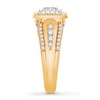 Thumbnail Image 3 of Previously Owned Diamond Ring 1 ct tw Princess-cut 14K Two-Tone Gold