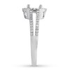Thumbnail Image 3 of Previously Owned Diamond Ring Setting 1/3 carat tw Round 14K White Gold