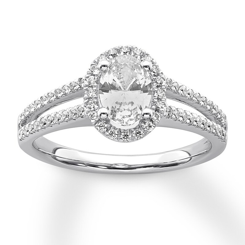 Main Image 4 of Previously Owned Diamond Ring Setting 1/3 carat tw Round 14K White Gold