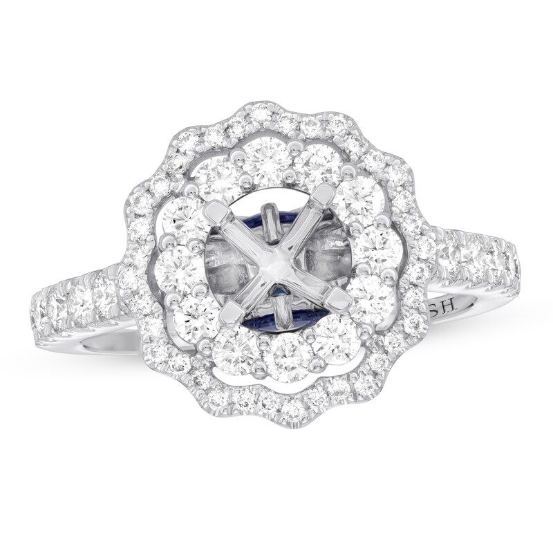 Main Image 1 of Previously Owned Vera Wang WISH Ring Setting 1 ct tw Diamonds 14K White Gold