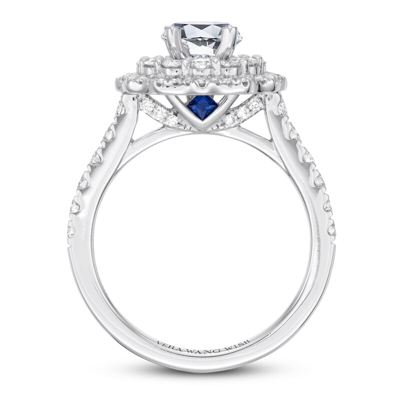 Main Image 4 of Previously Owned Vera Wang WISH Ring Setting 1 ct tw Diamonds 14K White Gold
