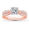Thumbnail Image 3 of Previously Owned Diamond Ring Setting 1/2 ct tw Round-cut 14K Rose Gold