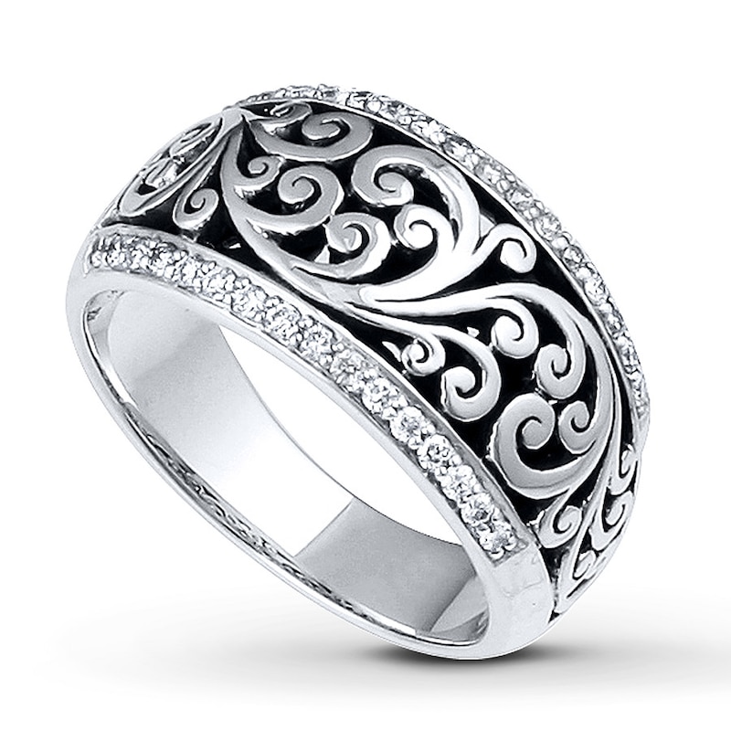 Main Image 1 of Previously Owned Lois Hill Ring 1/4 ct tw Diamonds Sterling Silver
