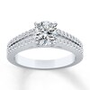 Thumbnail Image 3 of Previously Owned Diamond Ring Setting 1/3 carat tw Round 14K White Gold
