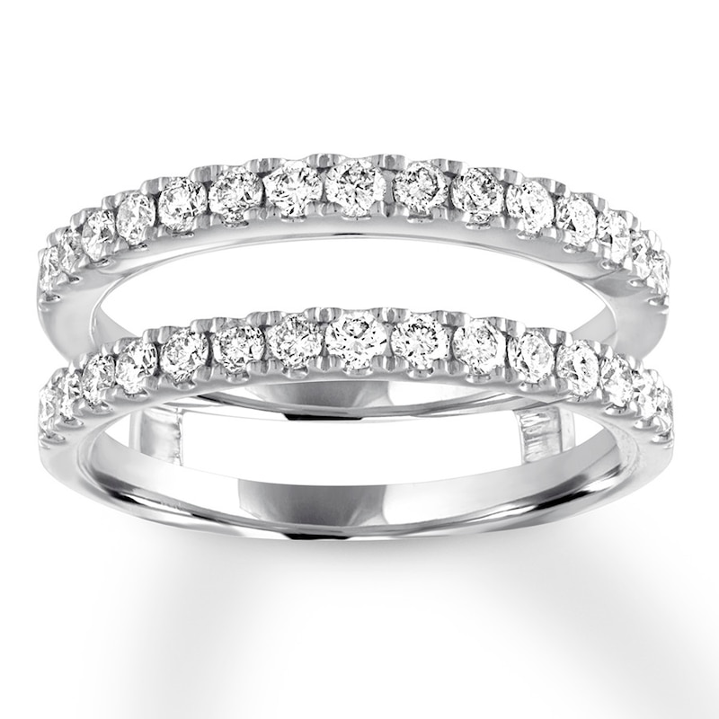 Previously Owned Diamond Enhancer Ring 3/4 ct tw Round-cut 14K White Gold
