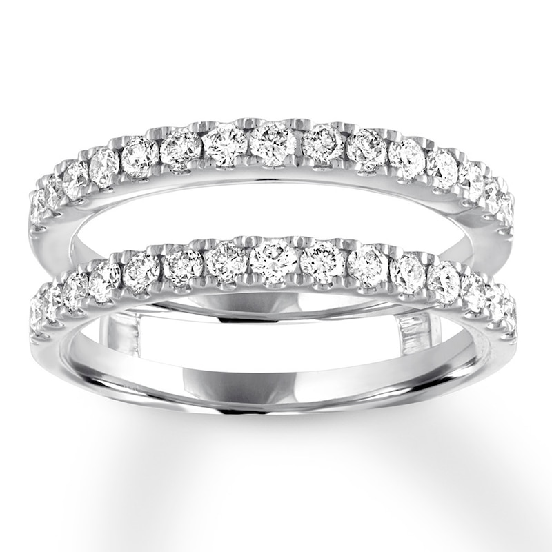 Main Image 1 of Previously Owned Diamond Enhancer Ring 3/4 ct tw Round-cut 14K White Gold