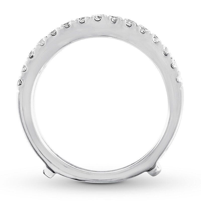 Main Image 2 of Previously Owned Diamond Enhancer Ring 3/4 ct tw Round-cut 14K White Gold