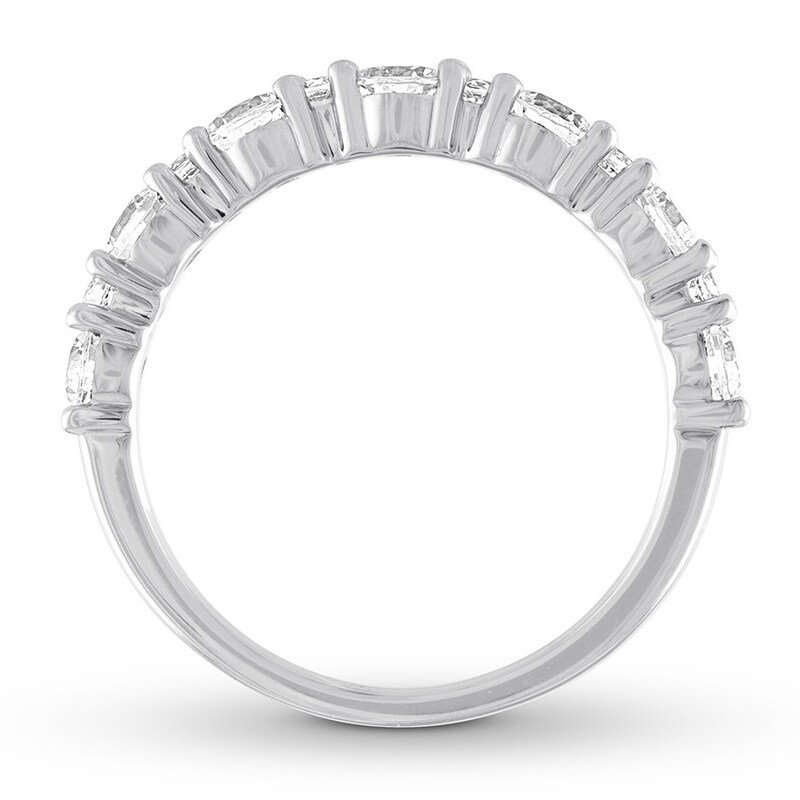 Main Image 2 of Previously Owned Diamond Anniversary Ring 1 carat tw Round 14K White Gold