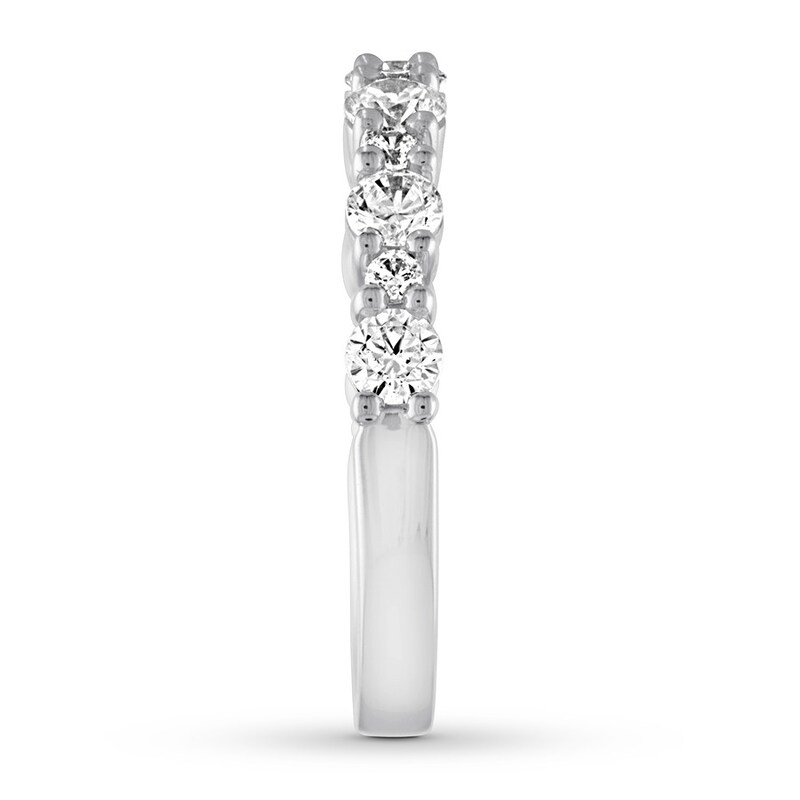 Main Image 3 of Previously Owned Diamond Anniversary Ring 1 carat tw Round 14K White Gold