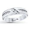 Thumbnail Image 1 of Previously Owned Ever Us Men's Two-Stone Ring 1/2 ct tw Diamonds 14K White Gold