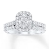 Thumbnail Image 1 of Previously Owned Diamond Bridal Set 1-1/2 ct tw 14K White Gold