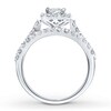 Thumbnail Image 2 of Previously Owned Diamond Bridal Set 1-1/2 ct tw 14K White Gold