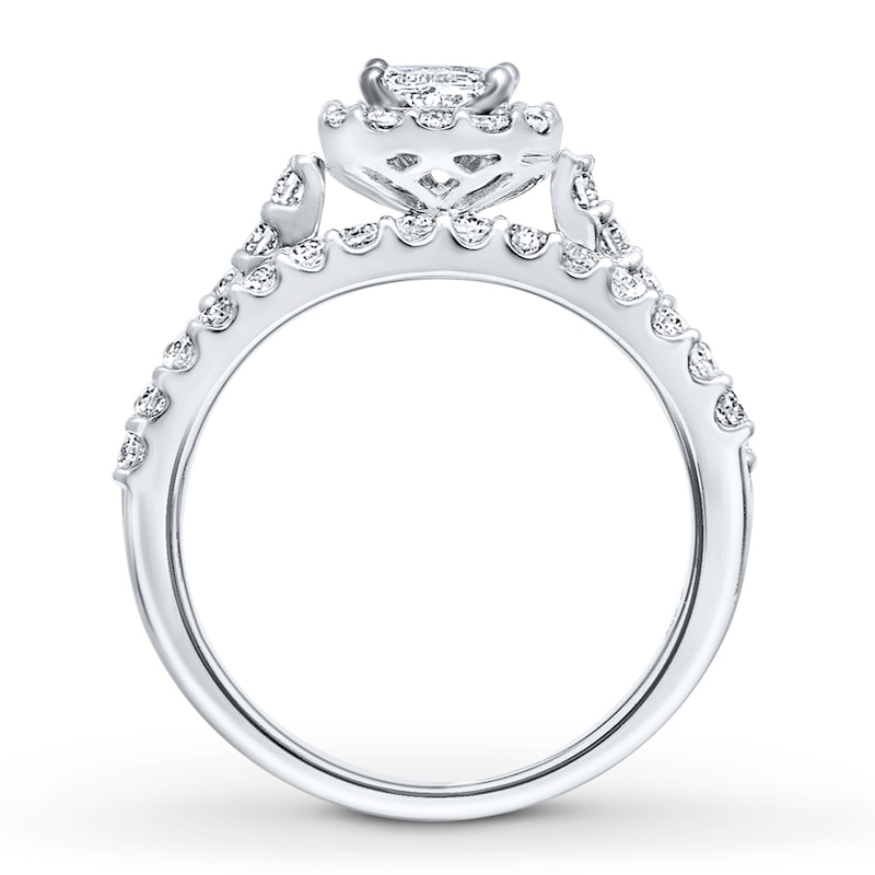 Main Image 2 of Previously Owned Diamond Bridal Set 1-1/2 ct tw 14K White Gold