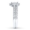 Thumbnail Image 3 of Previously Owned Diamond Bridal Set 1-1/2 ct tw 14K White Gold
