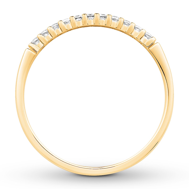 Main Image 2 of Previously Owned Diamond Anniversary Band 1/10 ct tw Round-cut 10K Yellow Gold