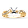 Thumbnail Image 1 of Previously Owned Diamond Engagement Ring Setting 1/6 carat tw 14K Yellow Gold