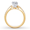 Thumbnail Image 2 of Previously Owned Diamond Engagement Ring Setting 1/6 carat tw 14K Yellow Gold