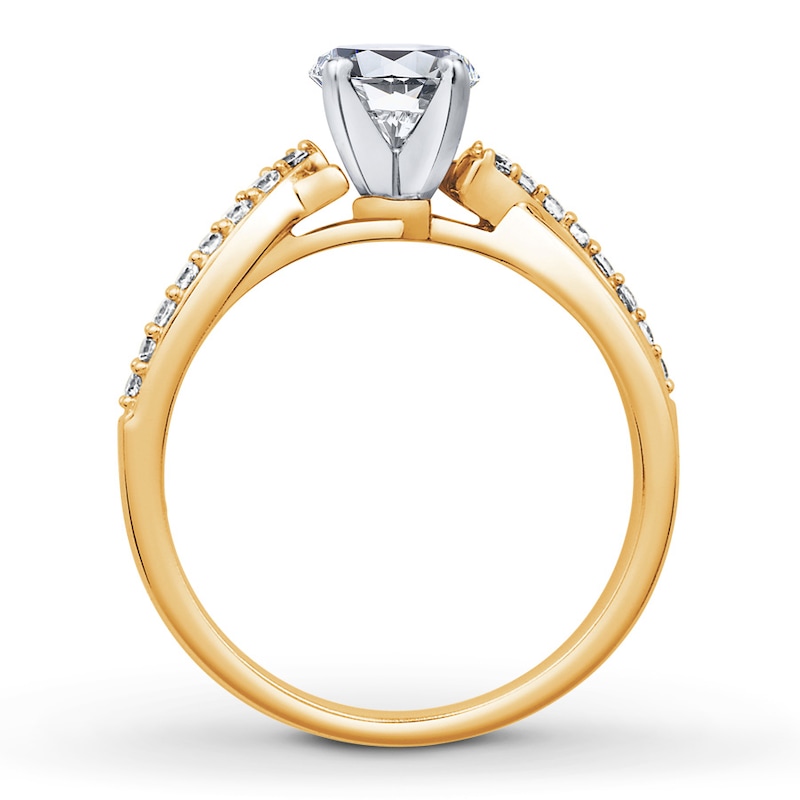 Main Image 2 of Previously Owned Diamond Engagement Ring Setting 1/6 carat tw 14K Yellow Gold