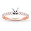 Thumbnail Image 1 of Previously Owned Colorless Diamond Ring Setting 3/8 carat tw Round 14K Rose Gold